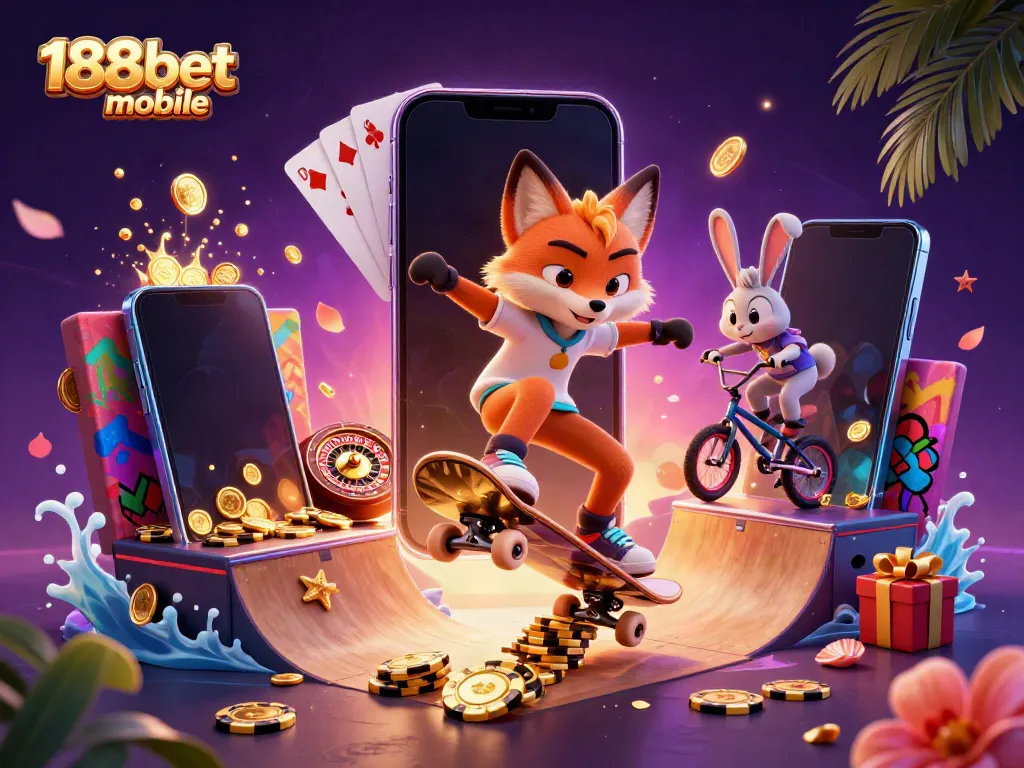 Experience thrilling gaming with the vibrant 188bet mobile app in action.
