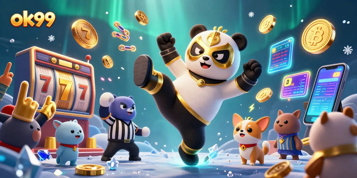 Get ready to win with ok99 in a thrilling casino scenario featuring a panda wrestler!
