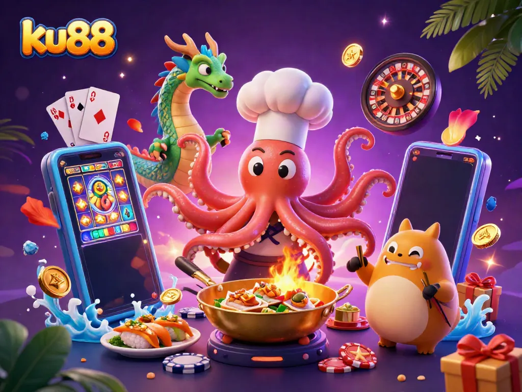 Experience exciting gameplay at ku88 with unique characters and vivid gambling elements.