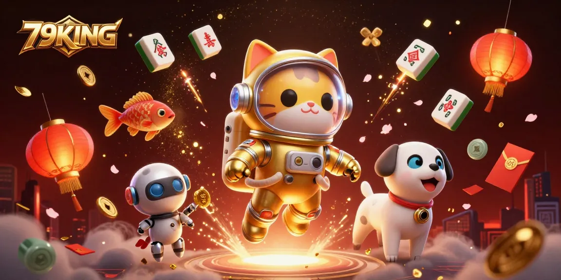Experience thrilling gameplay with 79KING in a vibrant cosmic casino environment