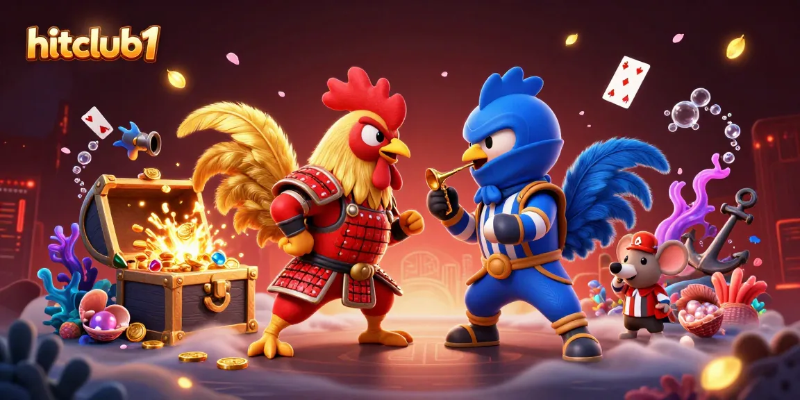 Play exhilarating games at hitclub1 with dynamic fighting roosters and rich casino elements.