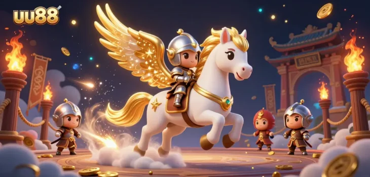 Join the thrilling adventure at uu88 with a celestial knight and gaming glory!