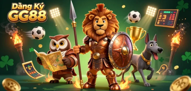 Engage with the excitement of Đăng Ký GG88 as you dive into thrilling betting with a unique 3D casino scene.